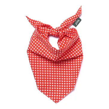 Bandana Vichy rouge - THE PAWS