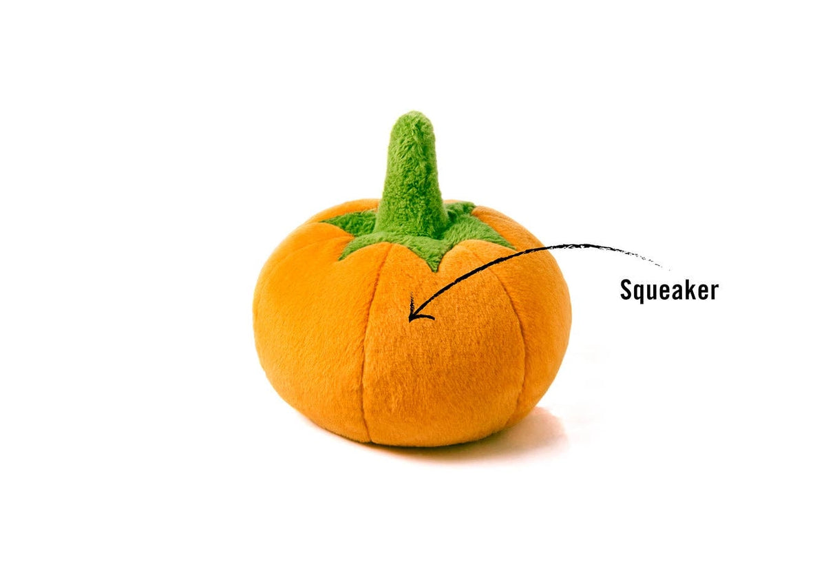 Pumpkin Plush Dog Toy - PLAY