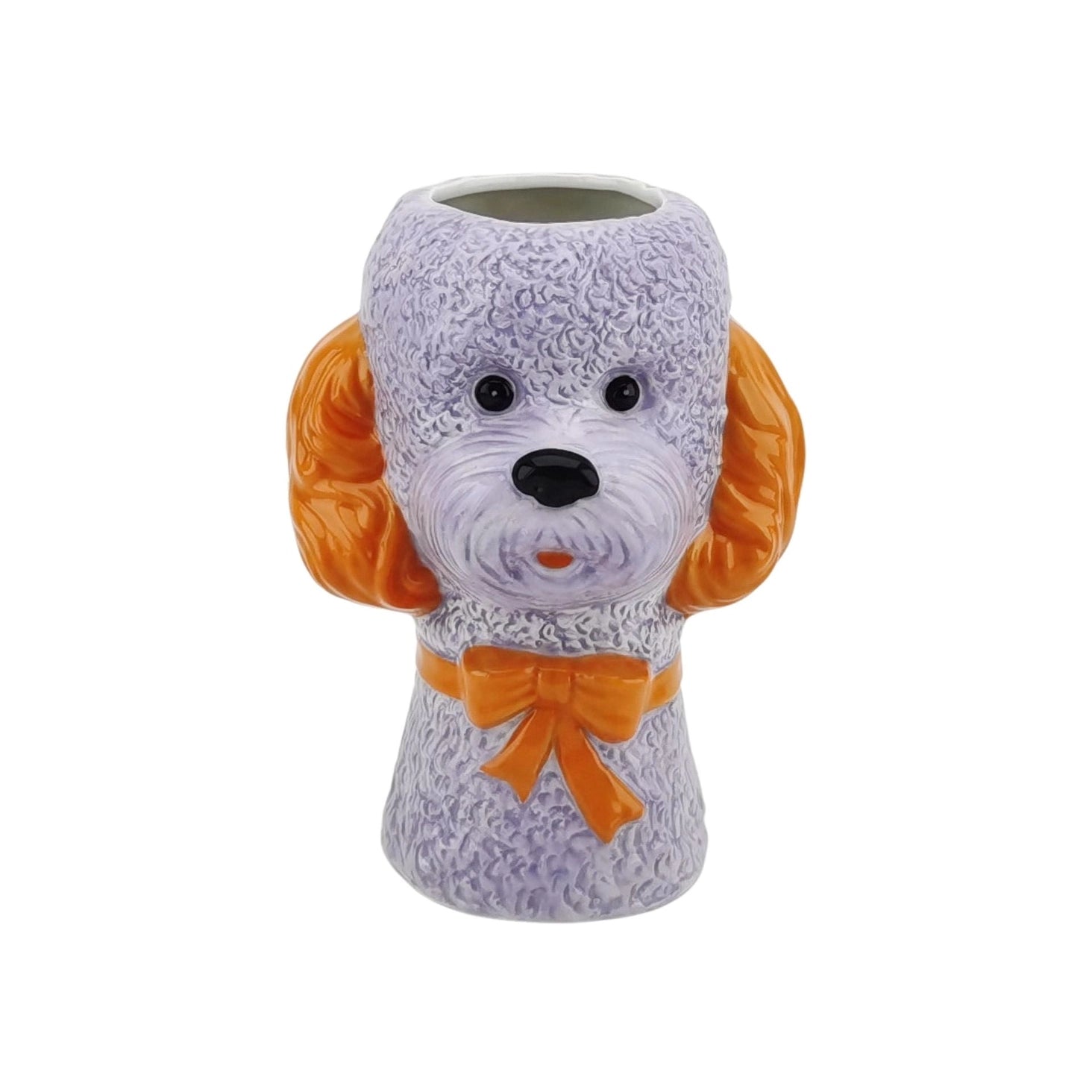 Dog-shaped flower vase - Lilac/Orange - HOUSEVITAMIN