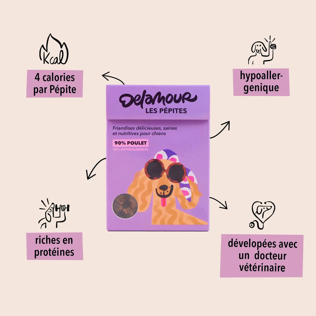 Friandises Les Pépites - Poulet - DELAMOUR