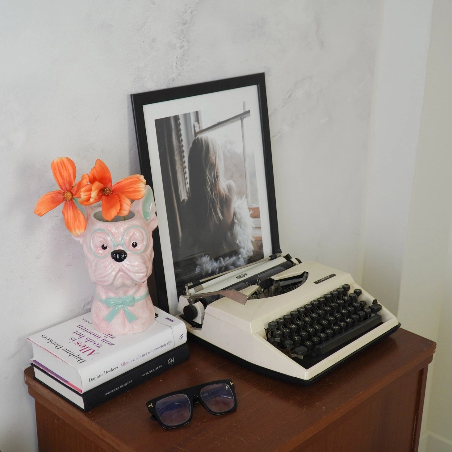 Dog-shaped flower vase - Pink/Mint - HOUSEVITAMIN