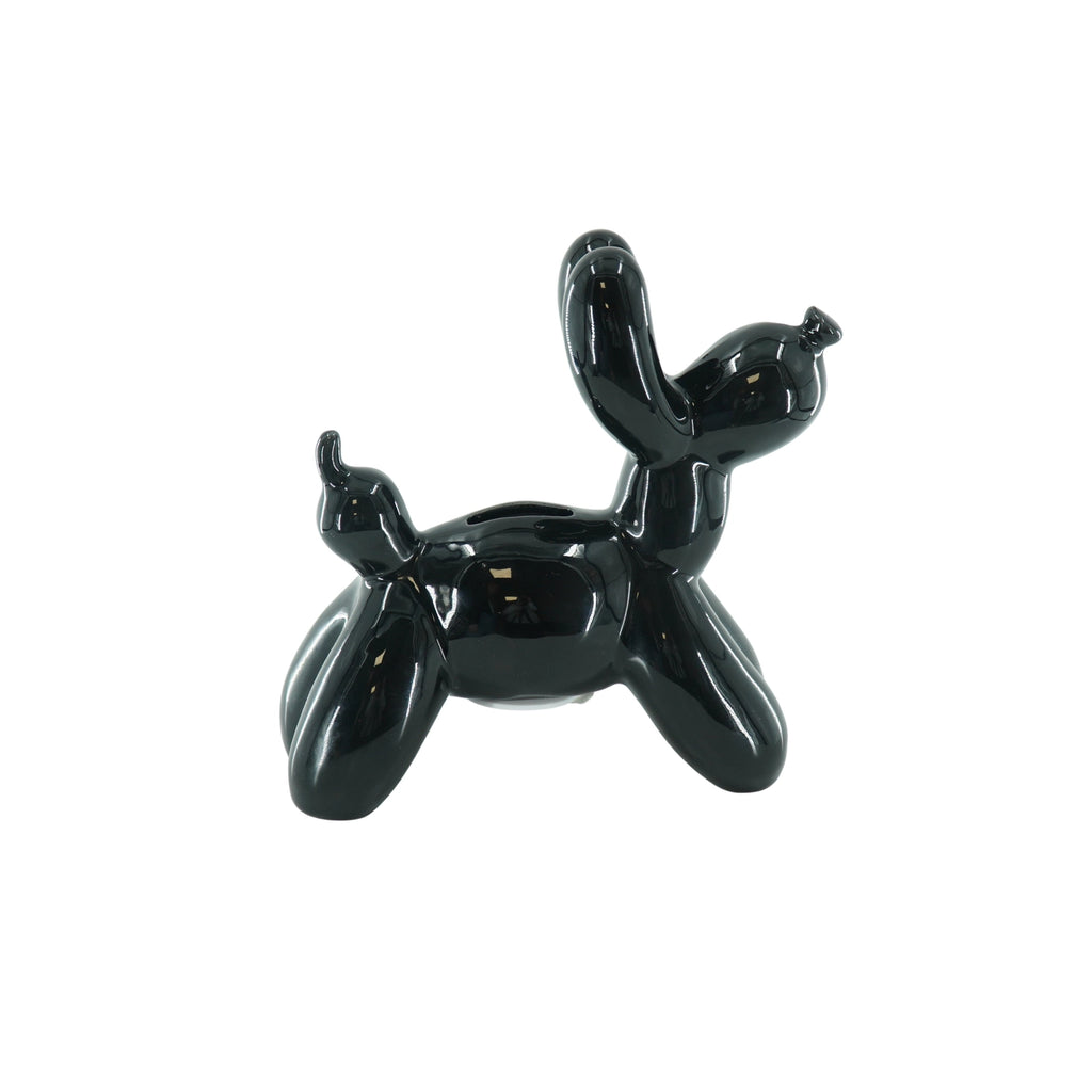 Tirelire chien ballon noir - HOUSEVITAMIN
