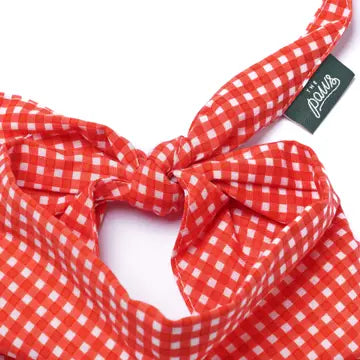 Bandana Vichy rouge - THE PAWS
