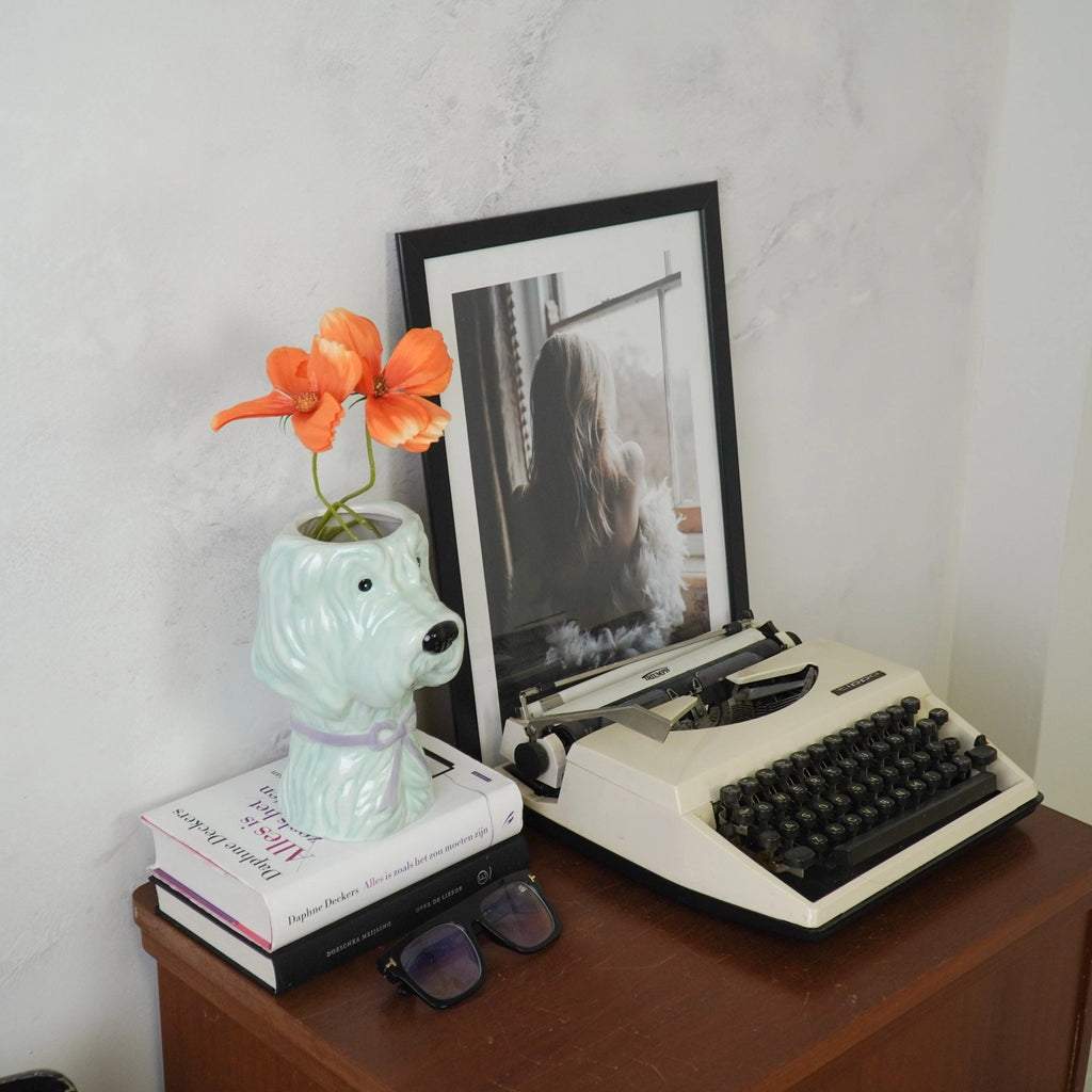 Dog-shaped flower vase - Mint/Lilac - HOUSEVITAMIN