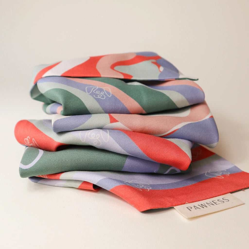 Reversible multicoloured bandana - PAWNESS