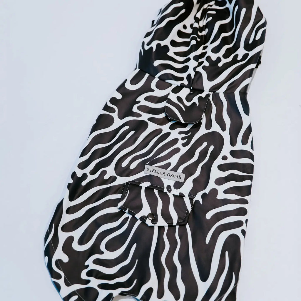 Abstract pattern rain jacket - STELLA &amp; OSCAR