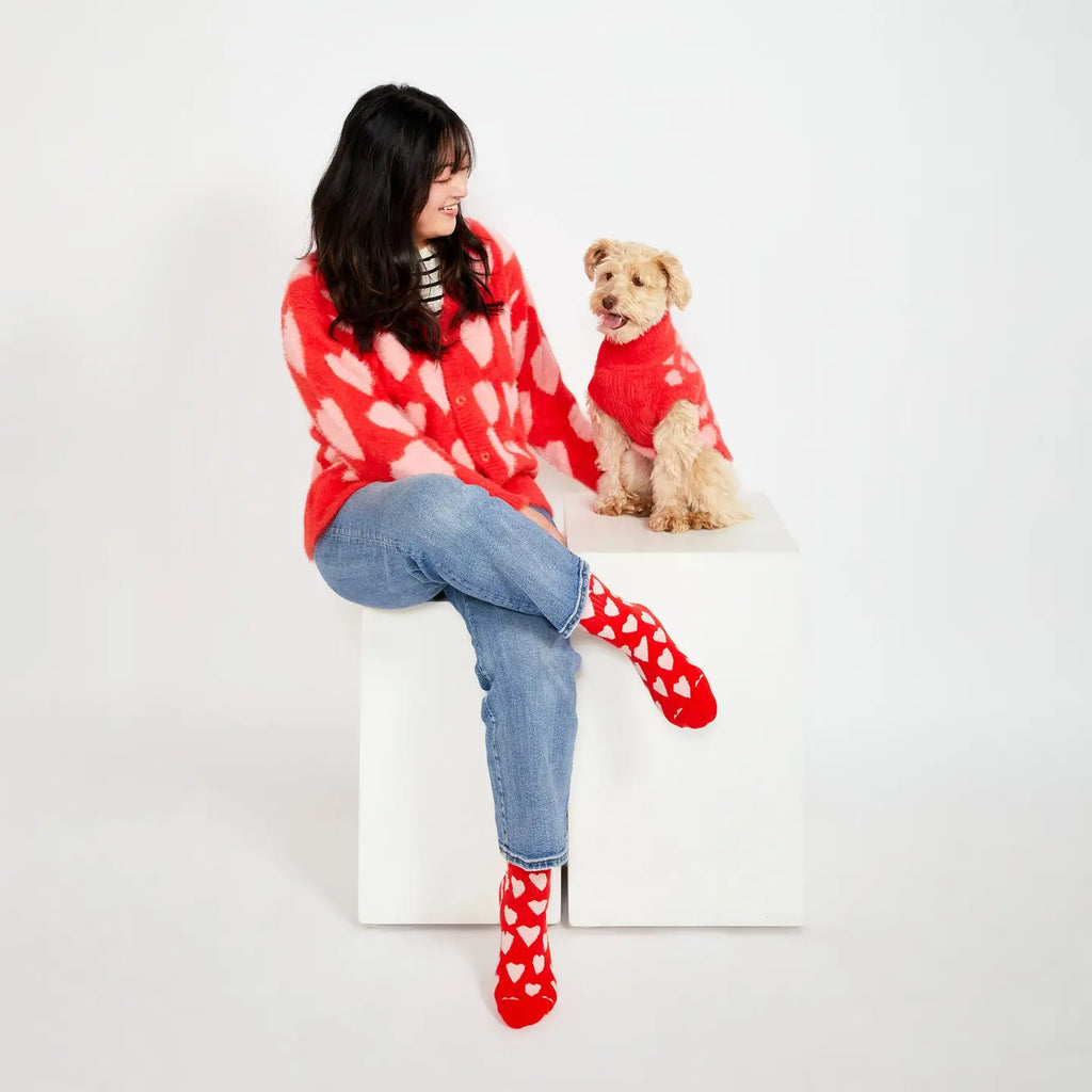 Chaussettes coeurs - THE FURRY FOLKS