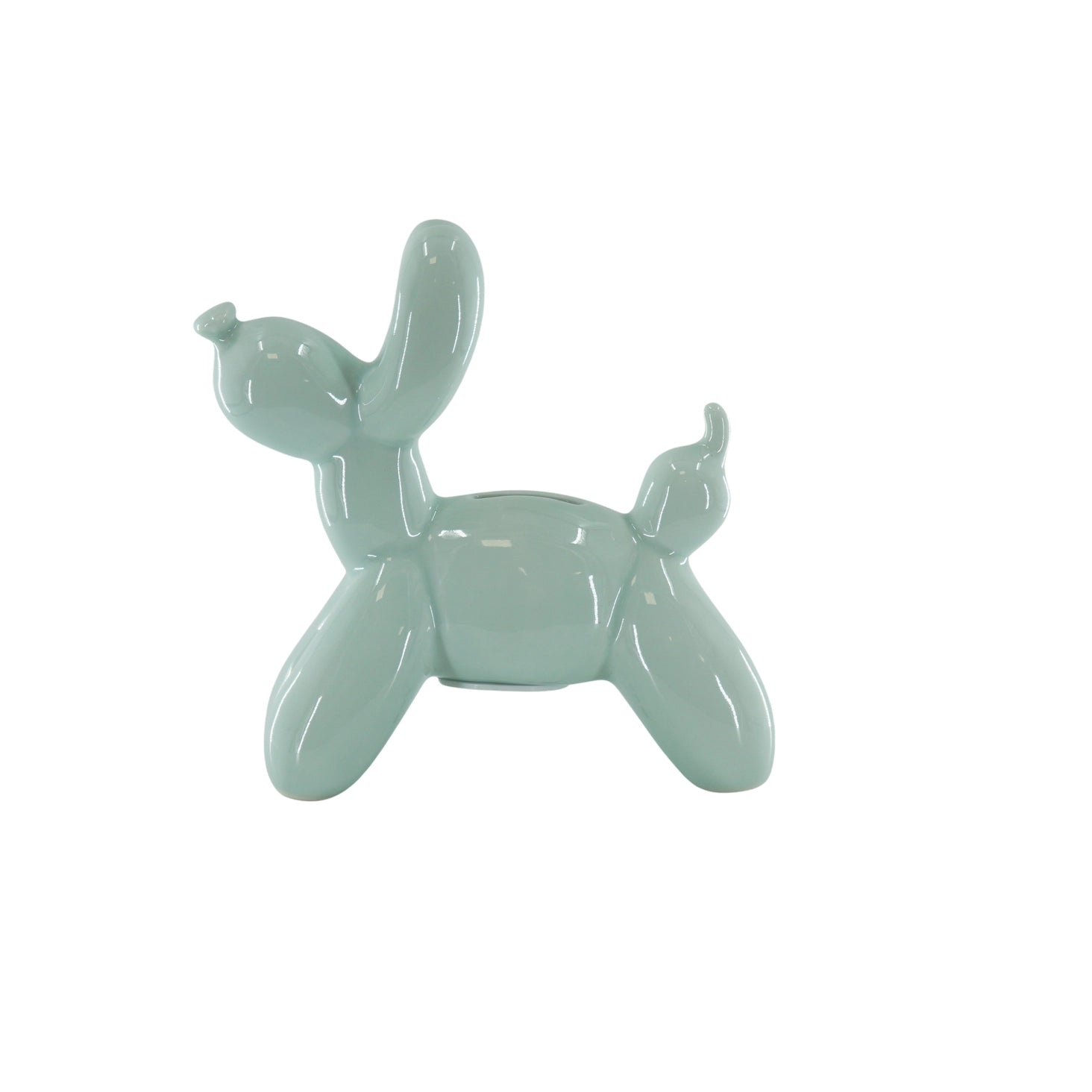 Mint green balloon dog money box - HOUSEVITAMIN