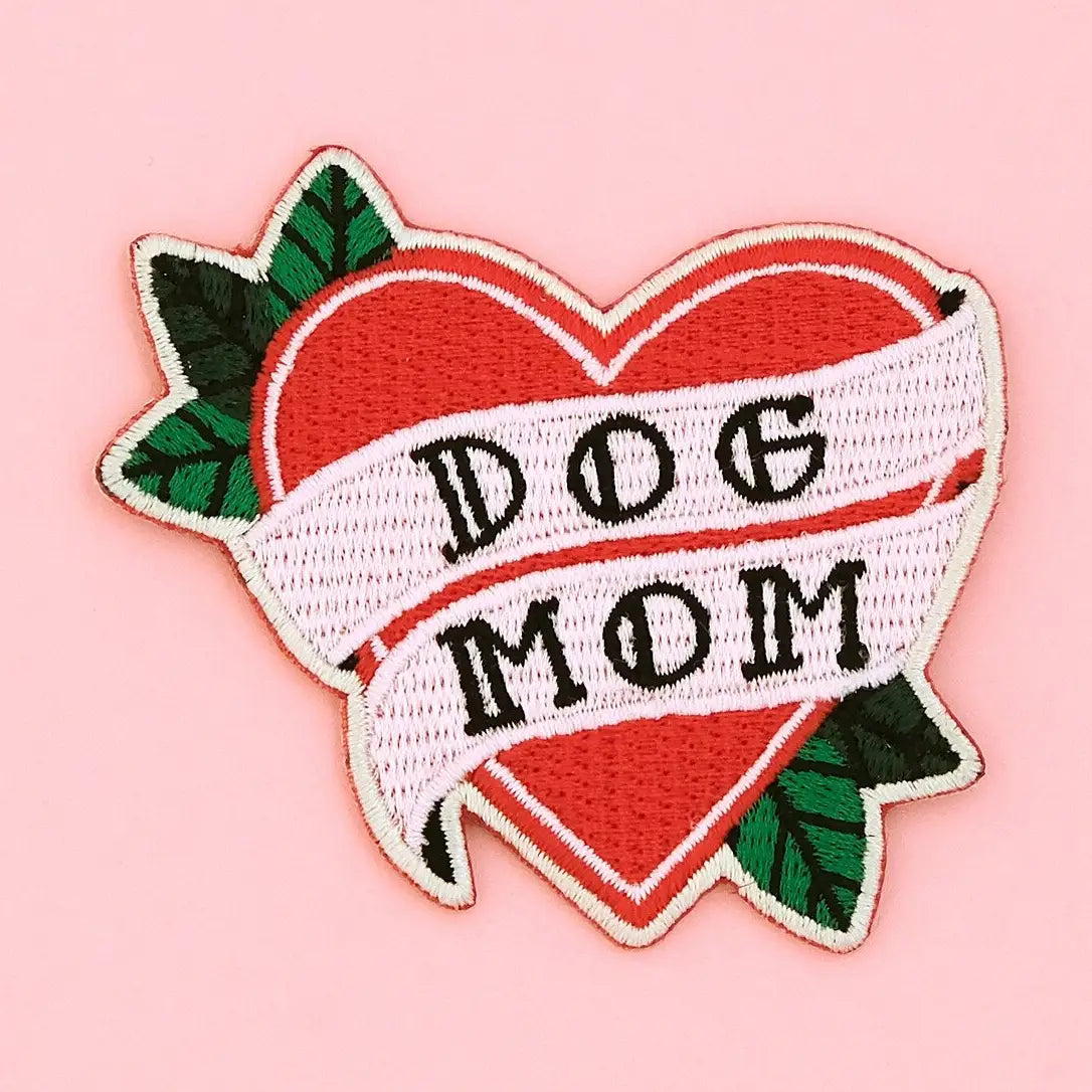 Dog Mom iron-on patch - BLACK LAMB STUDIO