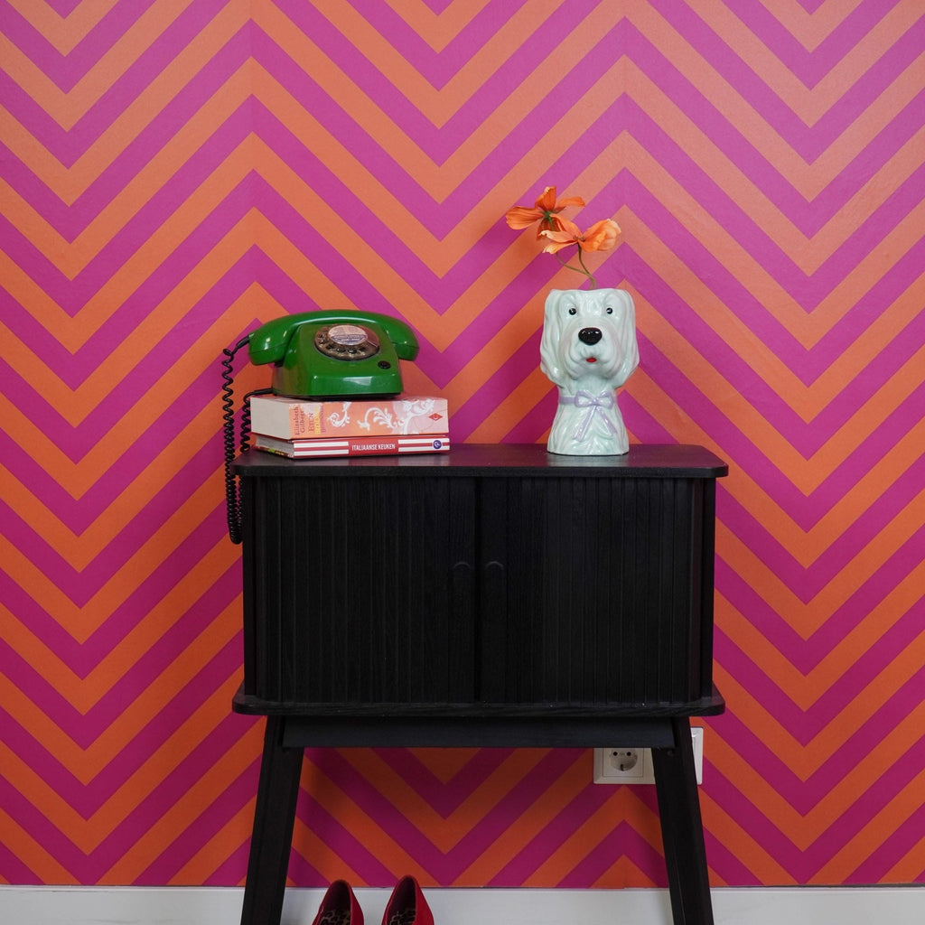 Dog-shaped flower vase - Mint/Lilac - HOUSEVITAMIN