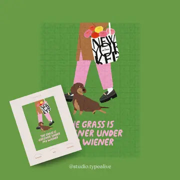 Puzzle "The grass is greener under my wiener" - TYPEALIVE