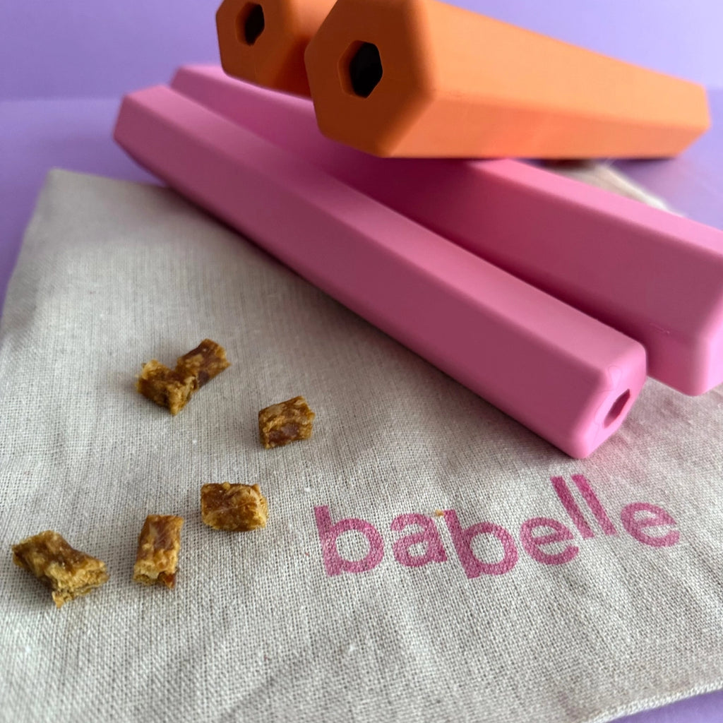 Tube à friandises orange - BABELLE FOR DOGS