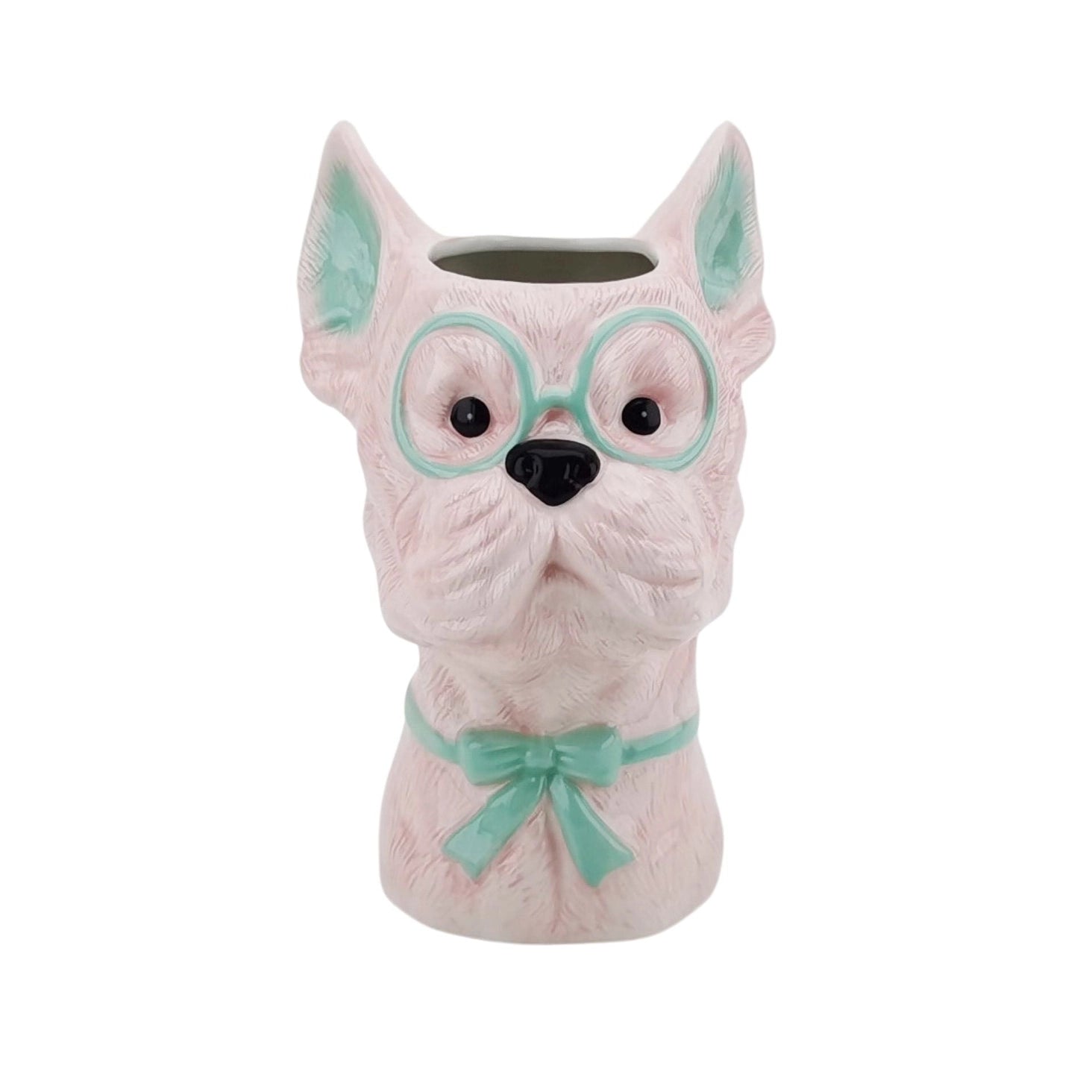 Dog-shaped flower vase - Pink/Mint - HOUSEVITAMIN