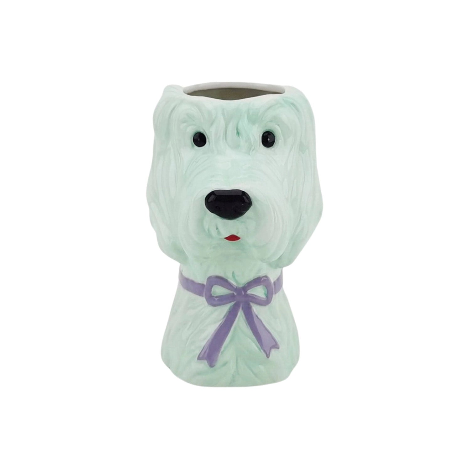Dog-shaped flower vase - Mint/Lilac - HOUSEVITAMIN