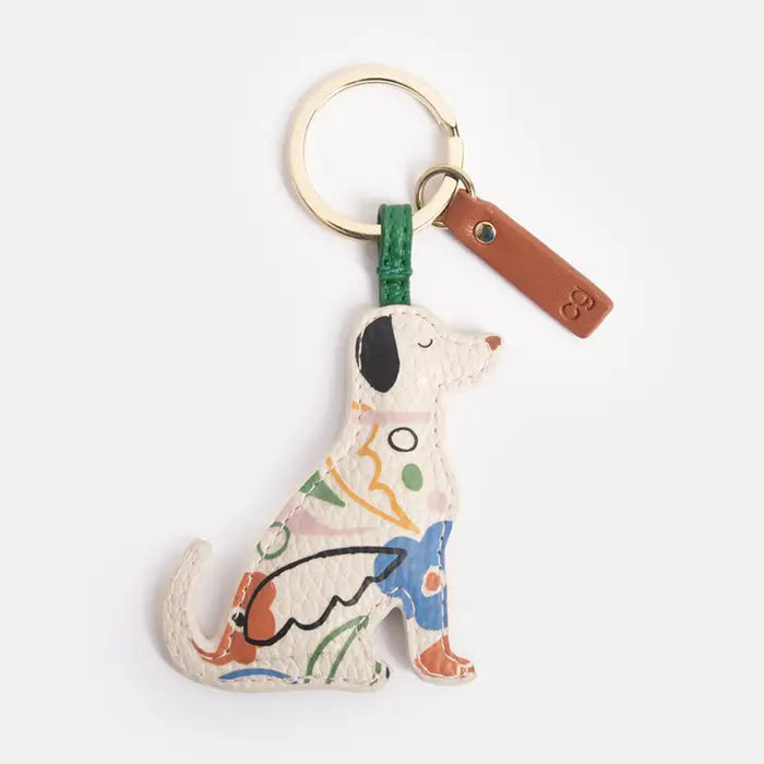 Labrador keychain with abstract botanical design - CAROLINE GARDNER