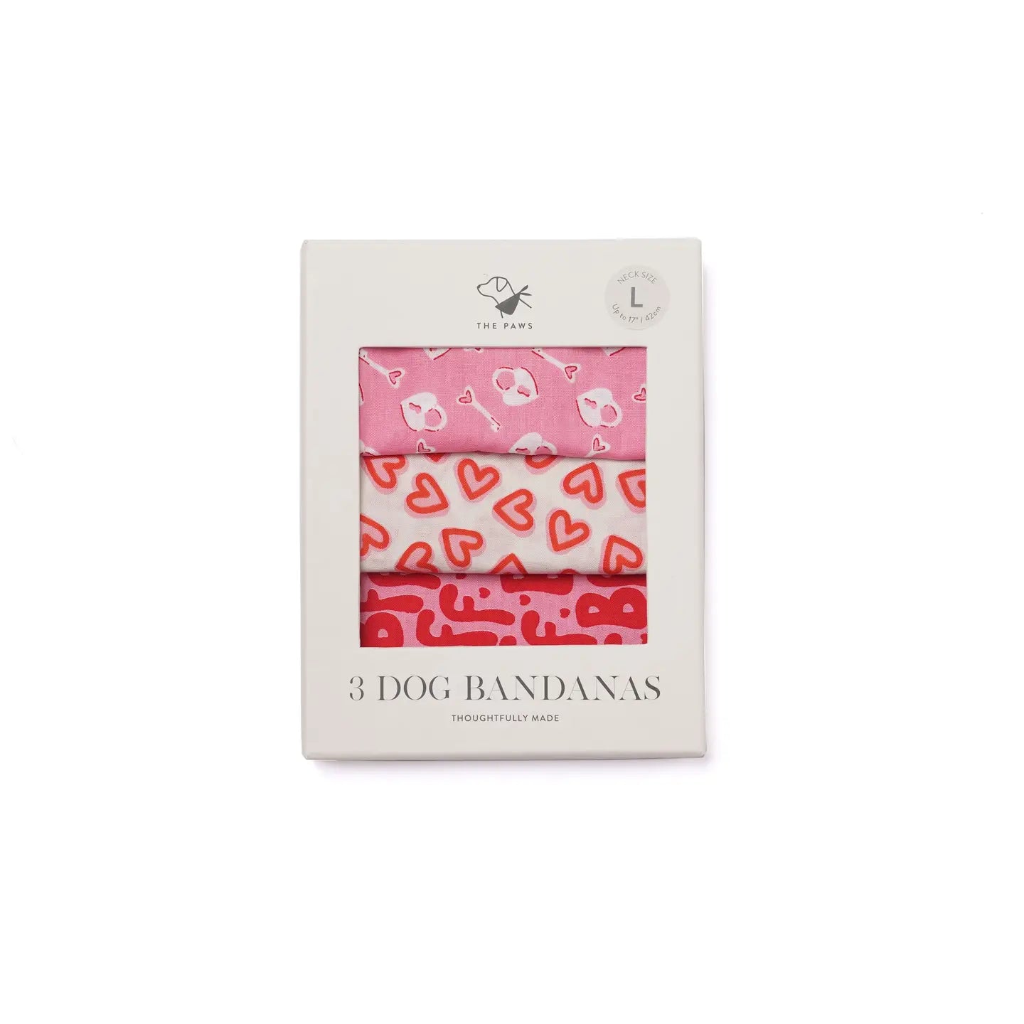 Lot de 3 bandanas de Saint-Valentin - THE PAWS