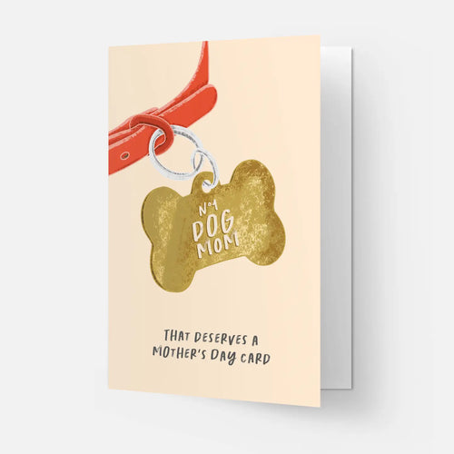 Carte "N°1 Dog Mom" - KAART BLANCHE