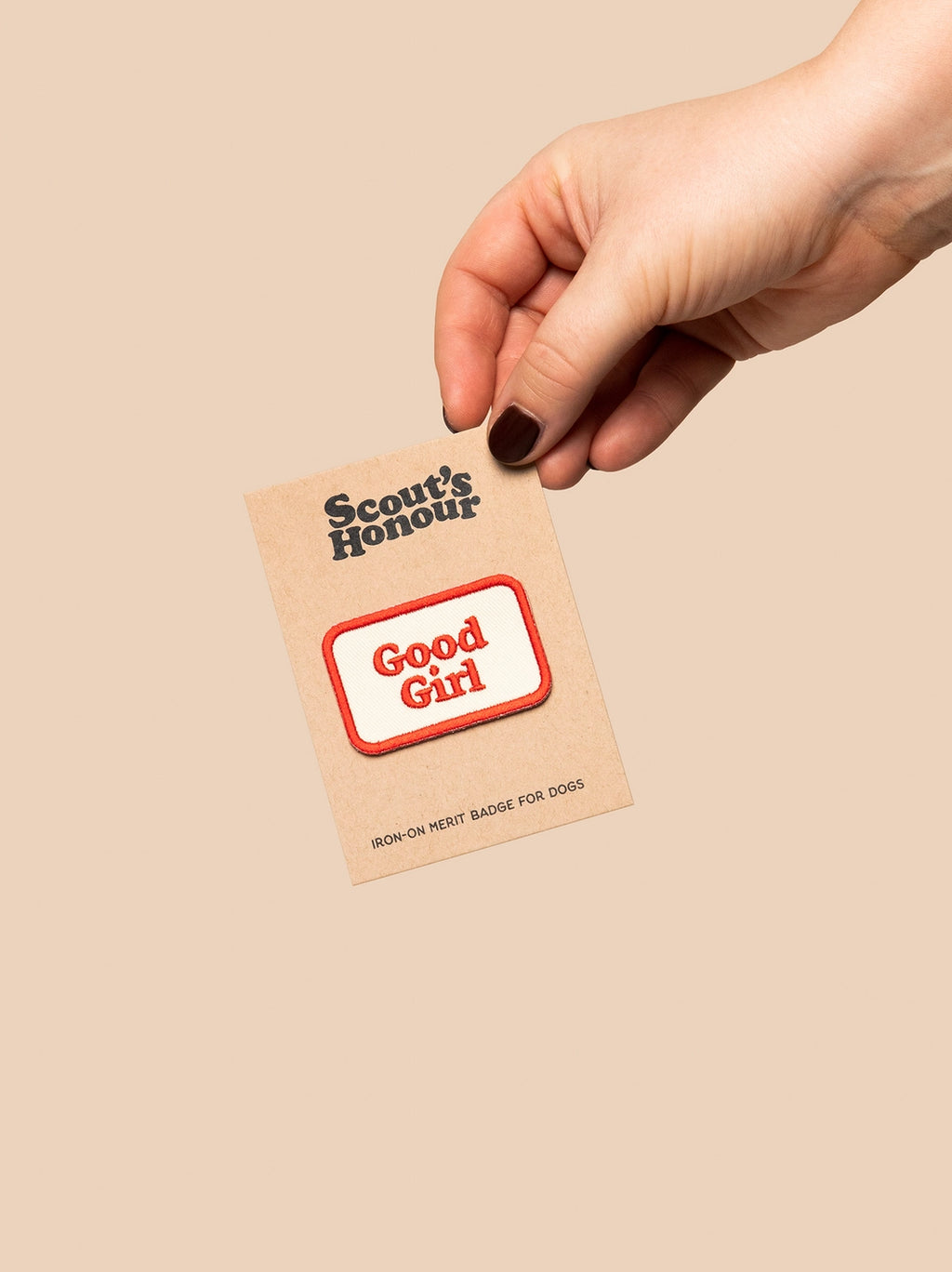 Badge de mérite thermocollant GOOD GIRL - SCOUT'S HONOUR