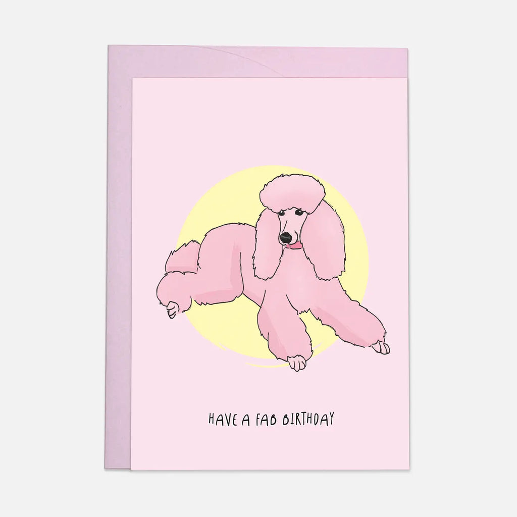 Carte "Have a fab birthday" - KAART BLANCHE