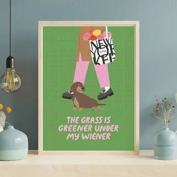 Puzzle "The grass is greener under my wiener" - TYPEALIVE