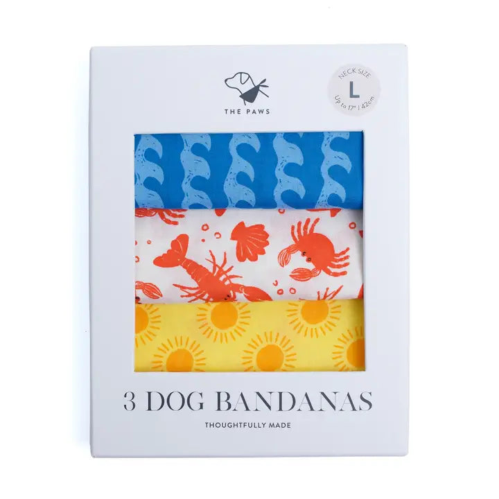 Lot de trois bandanas d'été - THE PAWS