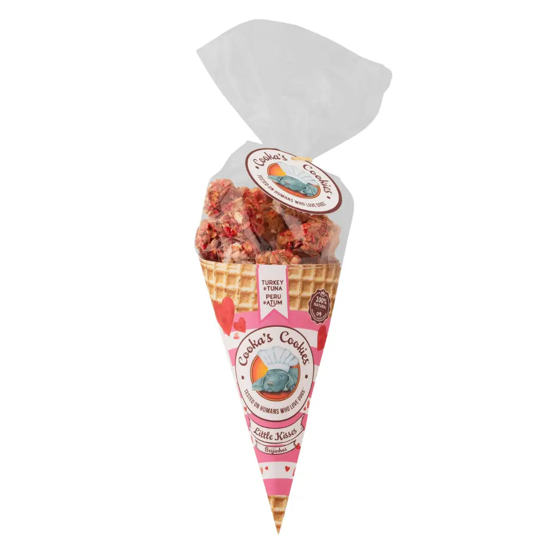 Friandises pink Kisses à la dinde et au thon - COOKA'S COOKIES