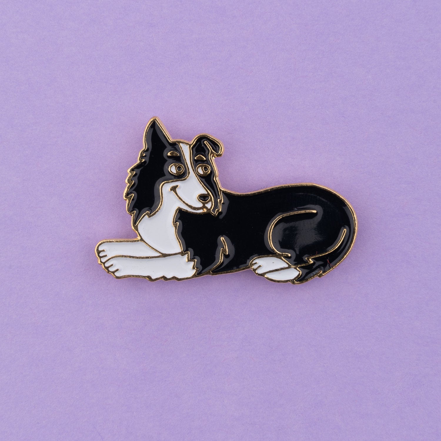 Border Collie Pin - HELLO SUZETTE