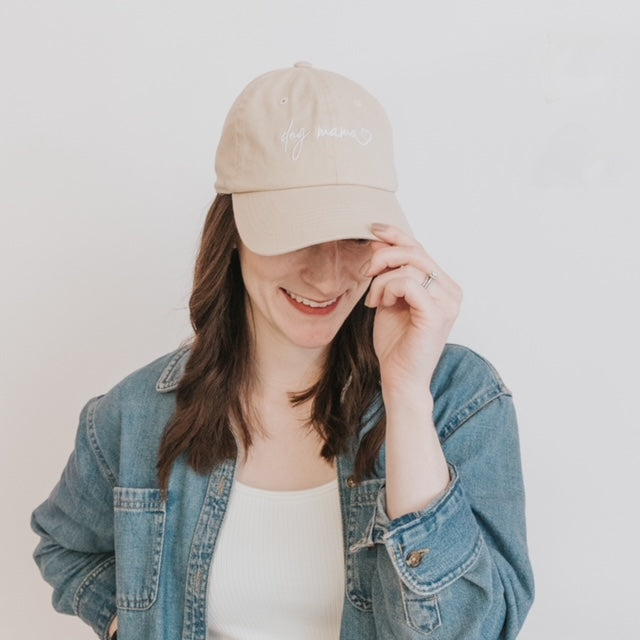 Dog Mama beige cap - SASSY WOOF