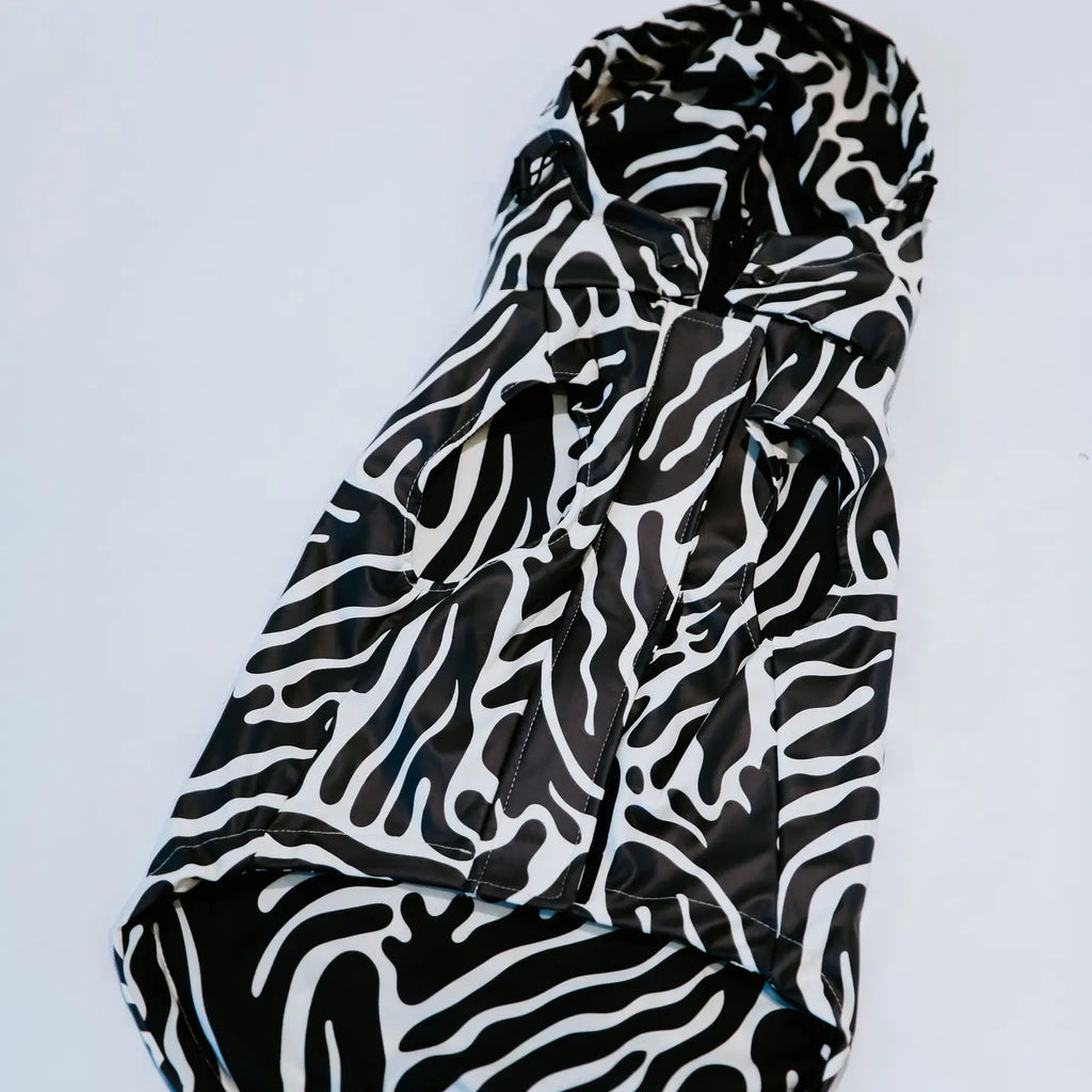 Abstract pattern rain jacket - STELLA &amp; OSCAR