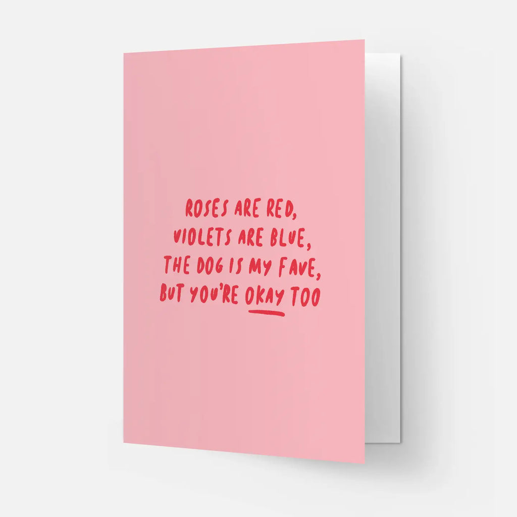 Carte "Roses are red ..." - KAART BLANCHE