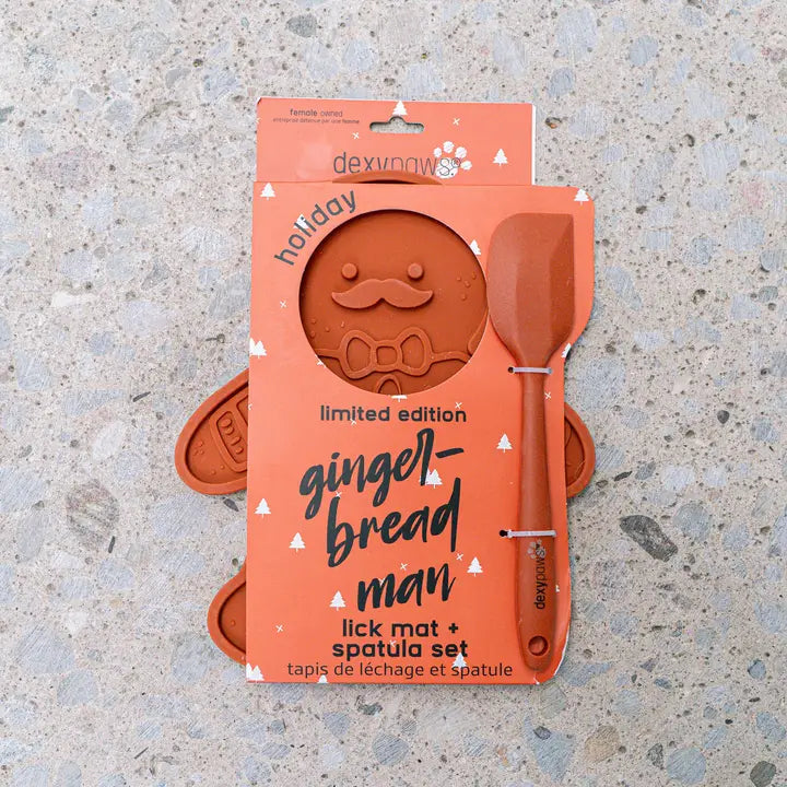 Licking Mat - Gingerbread Man - DEXY PAWS