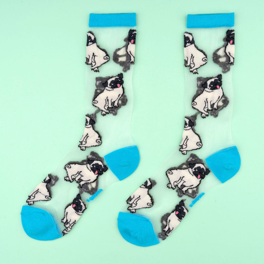 Sheer Pug Socks - COUCOU SUZETTE