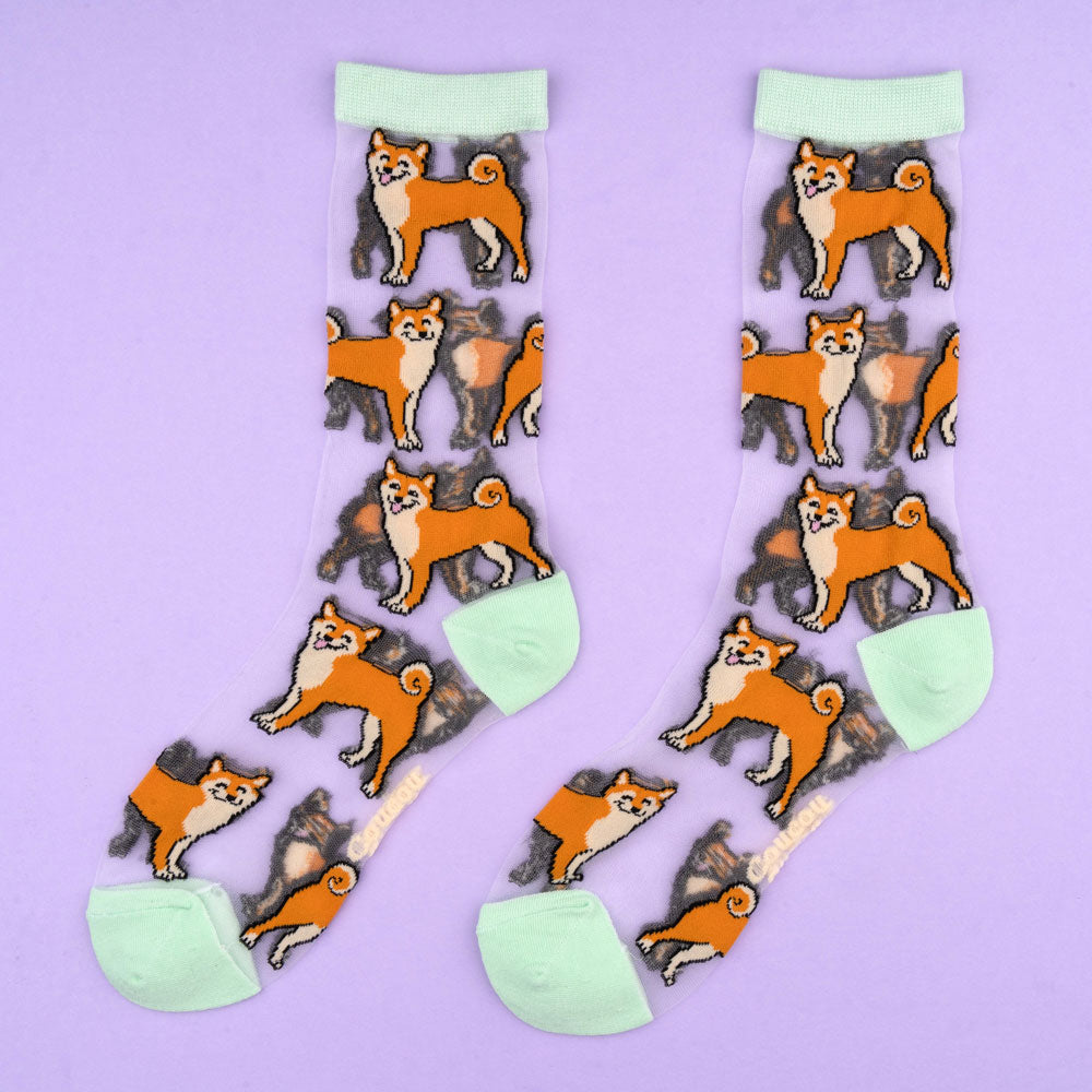 Chaussettes transparentes Shiba - COUCOU SUZETTE