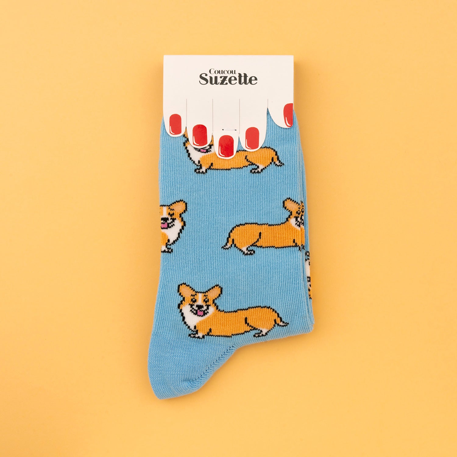 Corgi cotton socks - COUCOU SUZETTE