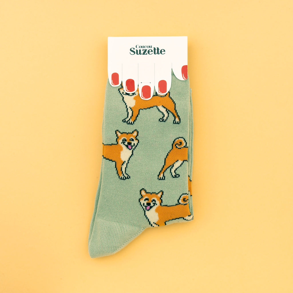 Chaussettes en coton Shiba - COUCOU SUZETTE