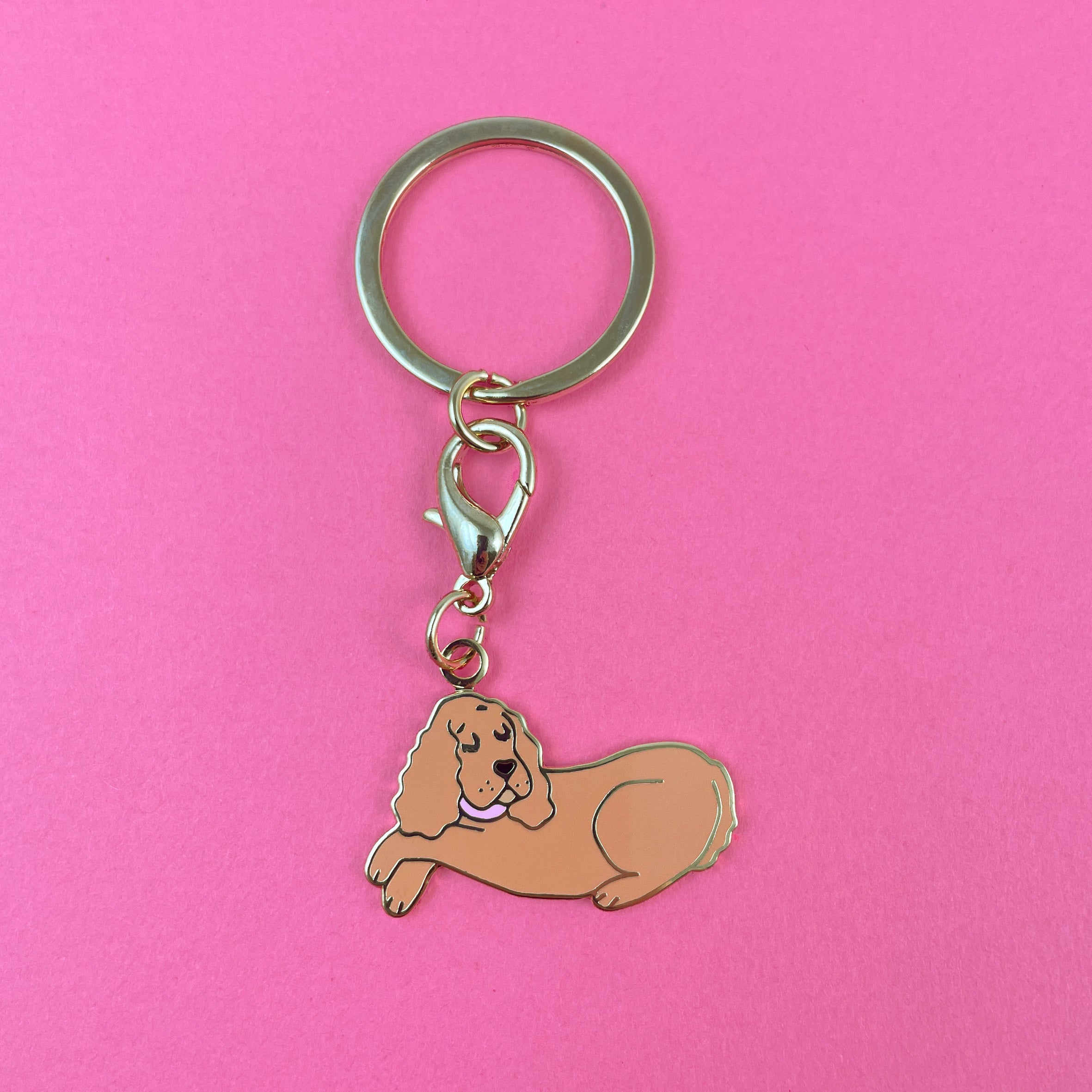Cocker Spaniel Keyring Medal - COUCOU SUZETTE