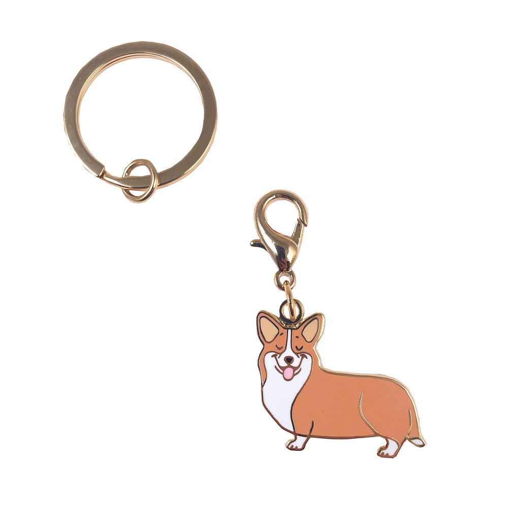 Médaille porte-clés Corgi - COUCOU SUZETTE