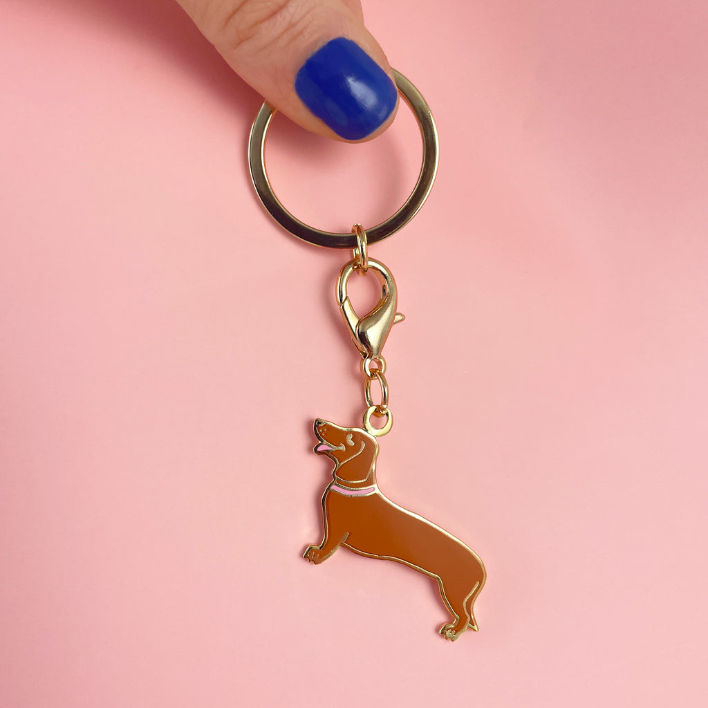 Médaille - Porte-clés Teckel - COUCOU SUZETTE