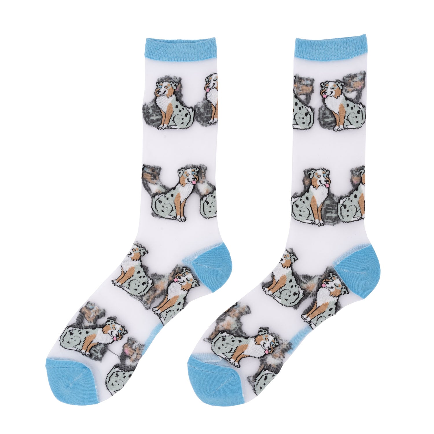 Australian Shepherd Sheer Socks - COUCOU SUZETTE