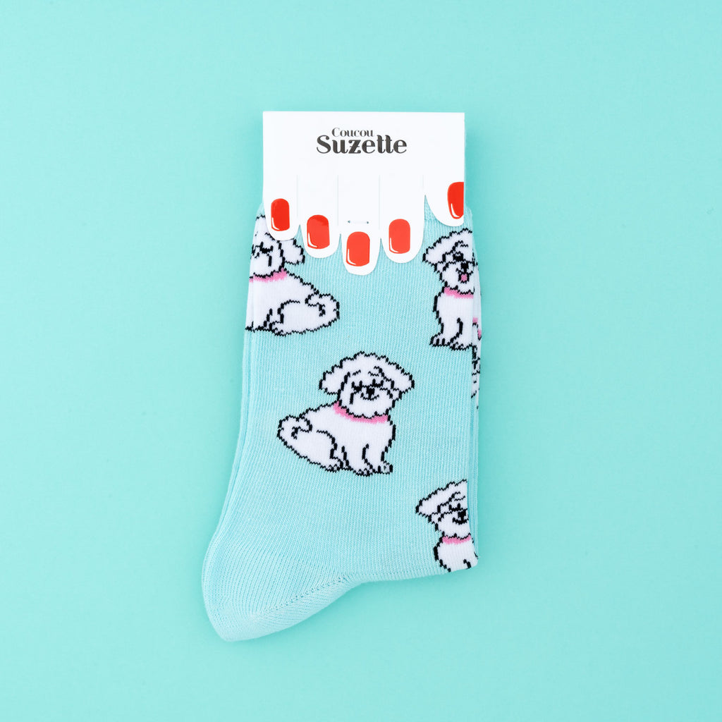 Chaussettes en coton Bichon - COUCOU SUZETTE