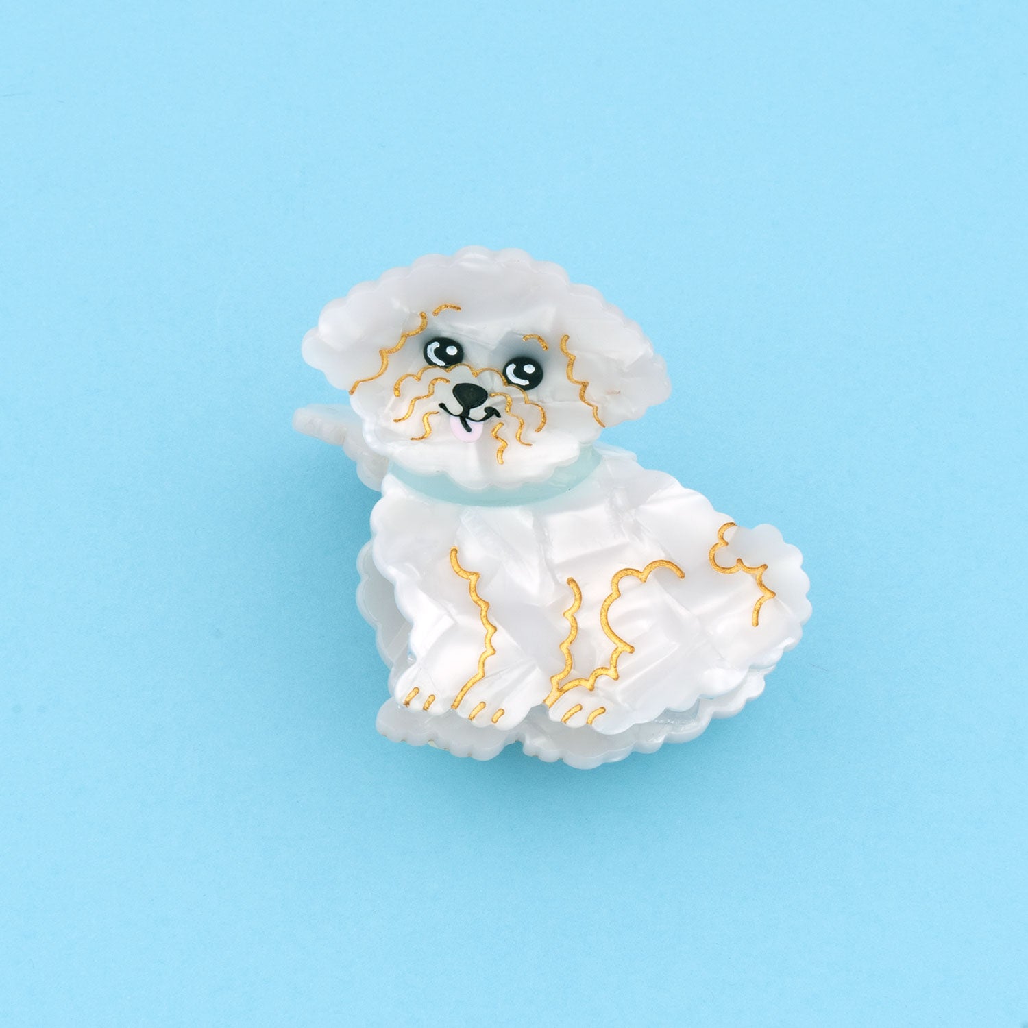 Pince à cheveux Bichon - COUCOU SUZETTE