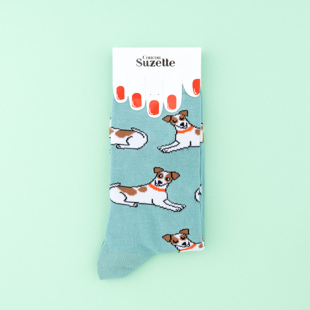 Jack Russell cotton socks - COUCOU SUZETTE