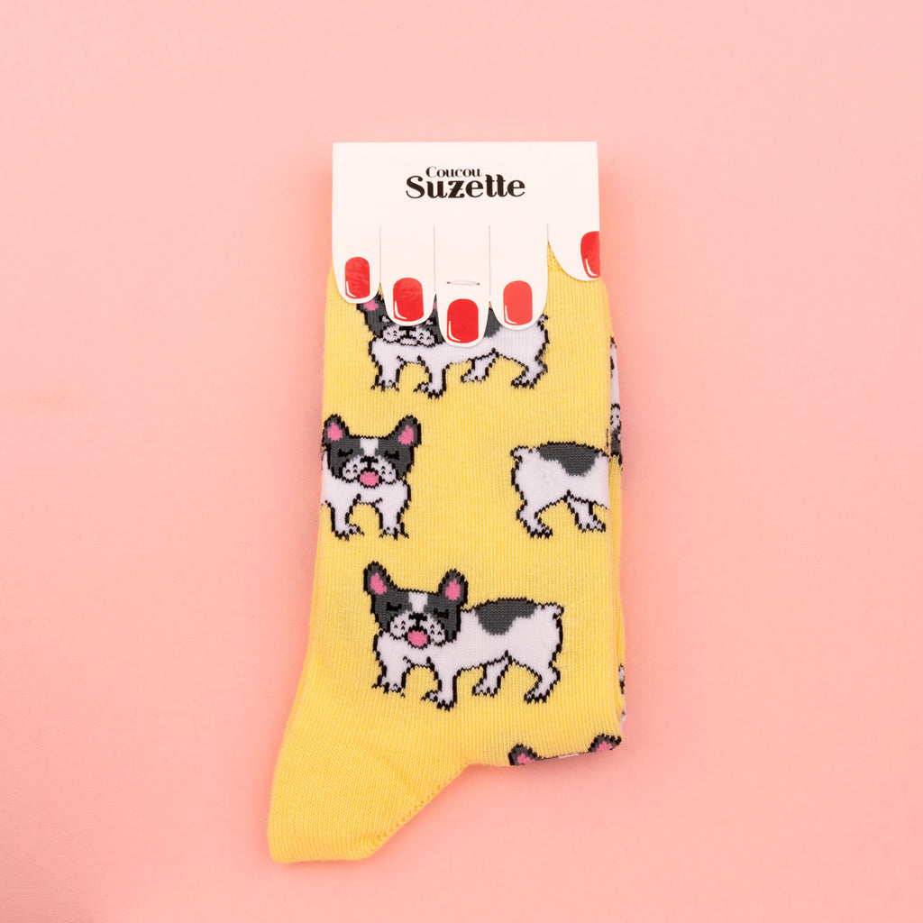 Chaussettes en coton Bouledogue Français - COUCOU SUZETTE
