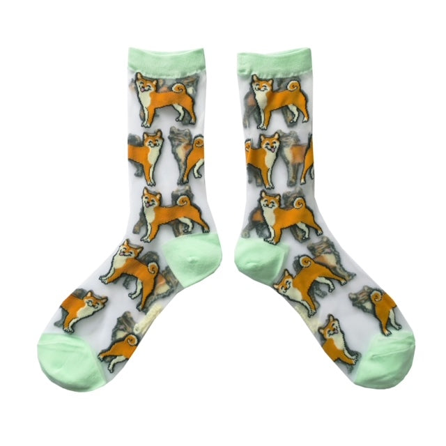 Chaussettes transparentes Shiba - COUCOU SUZETTE