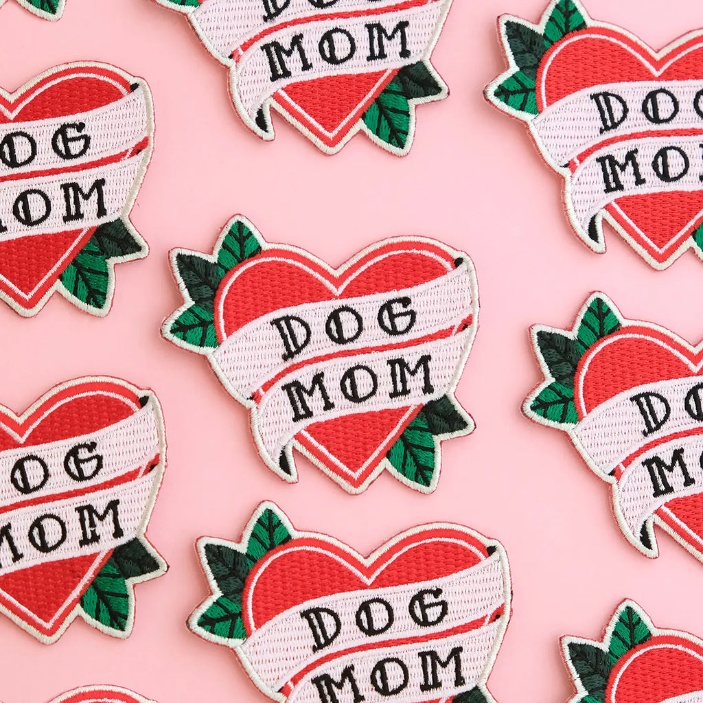 Dog Mom iron-on patch - BLACK LAMB STUDIO
