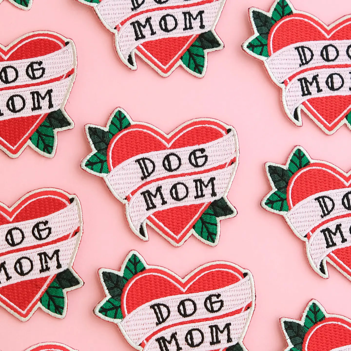 Dog Mom iron-on patch - BLACK LAMB STUDIO