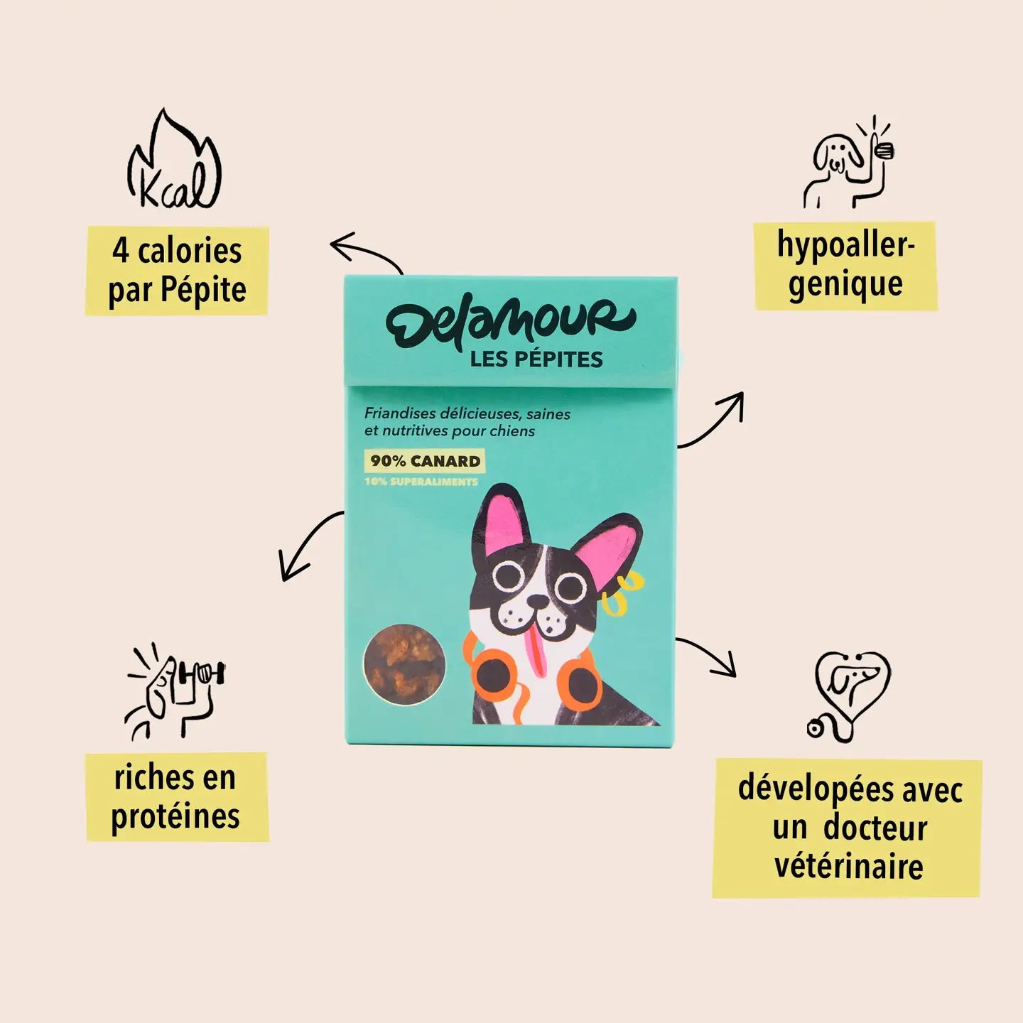 Friandises Les Pépites - Canard - DELAMOUR
