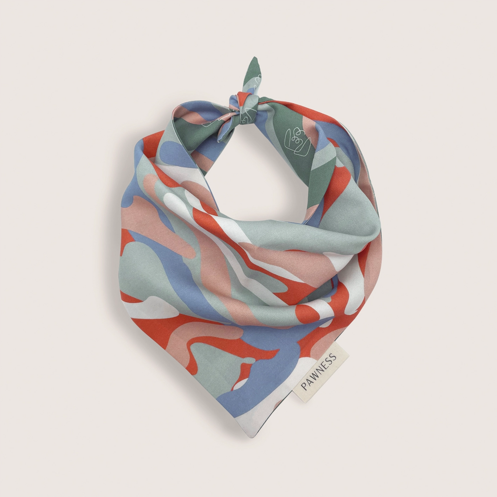 Reversible multicoloured bandana - PAWNESS