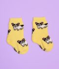 Chaussettes en coton bébé avec des motifs Bouledogues français, de la marque Coucou Suzette