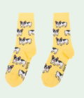 Chaussettes en coton motifs bouledogue français, de la marque Coucou Suzette